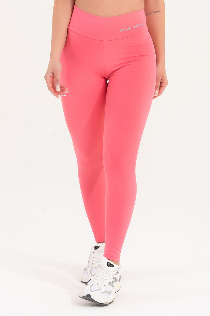 Legging Feminina Fitness Básico Poliamida - Goiaba