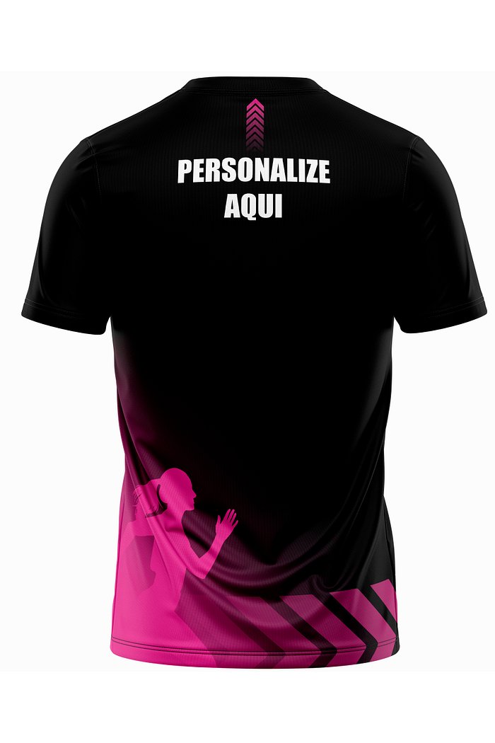 Camiseta de Corrida Modelo Feminina Running - Preta