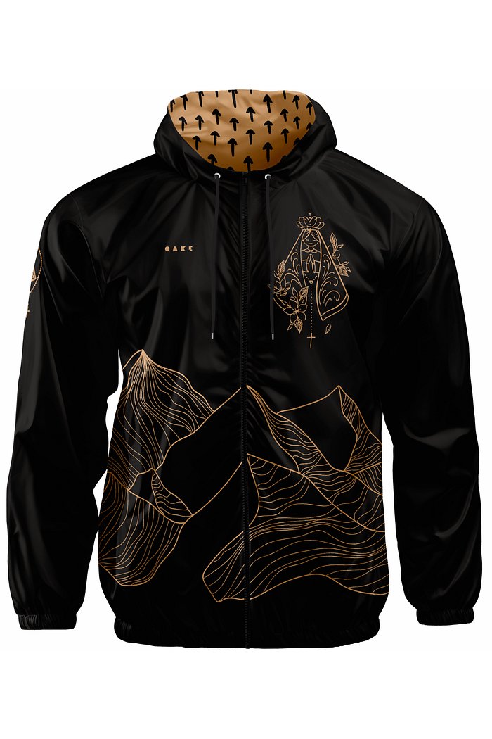 Corta Vento com Capuz Colinas - Preto