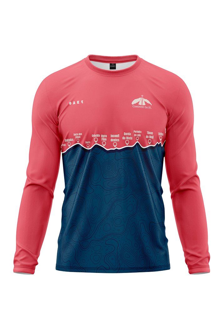 Camiseta Peregrino Caminhos Vermelho Cereja - 2026