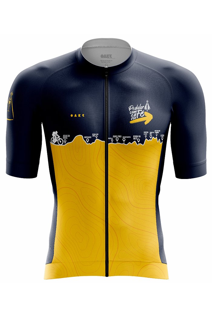 Camisa Ciclismo Pro - Caminhos - Azul e Amarela