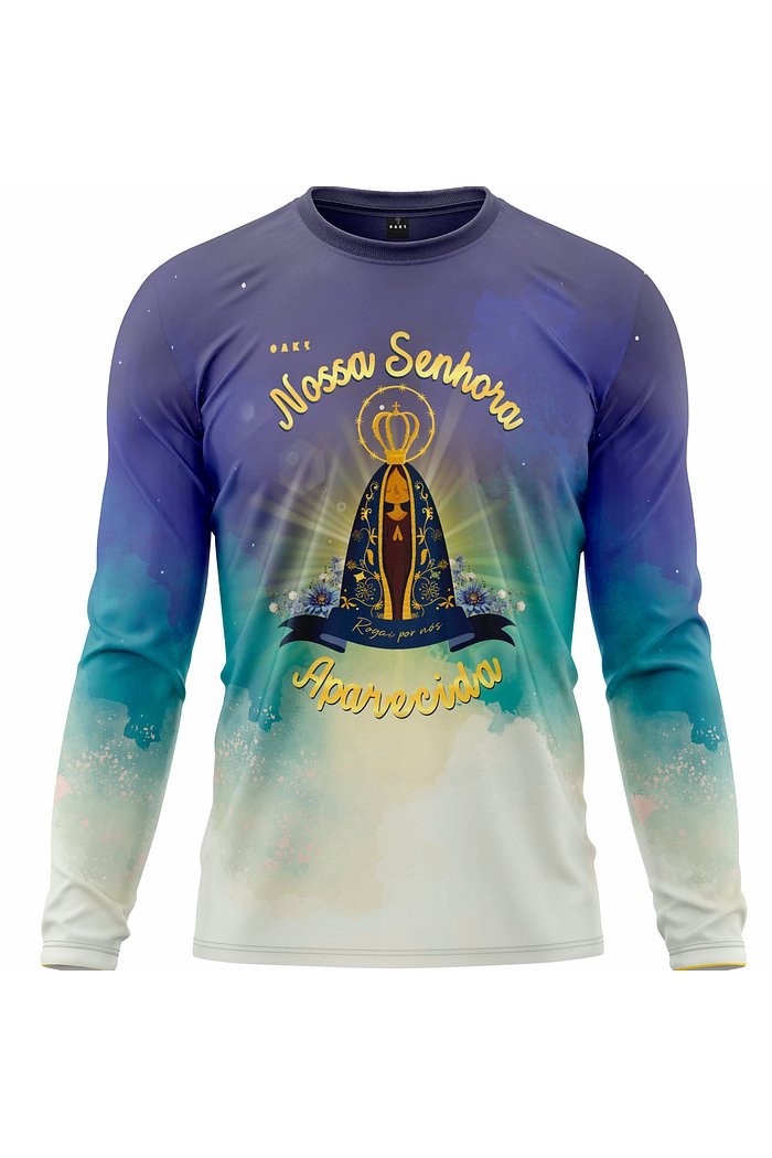 Camiseta Peregrino Padroeira - Azul