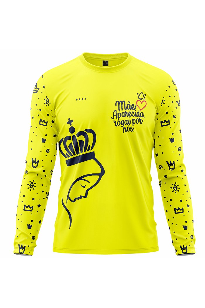 Camiseta Peregrino Mãe Rainha - Amarela