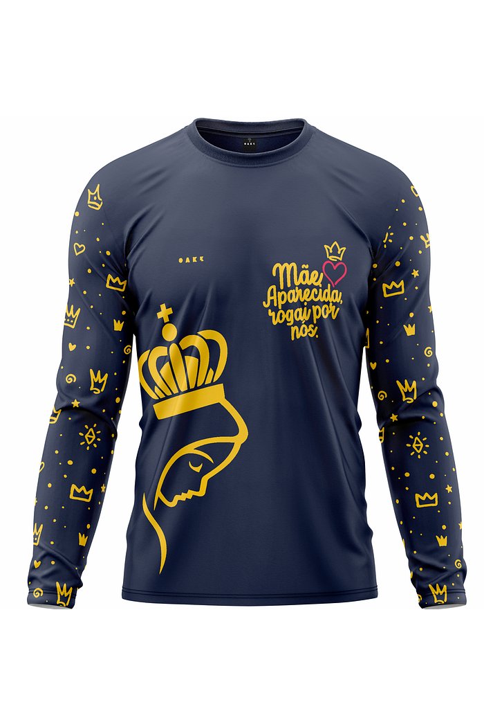 Camiseta Peregrino Mãe Rainha - Azul