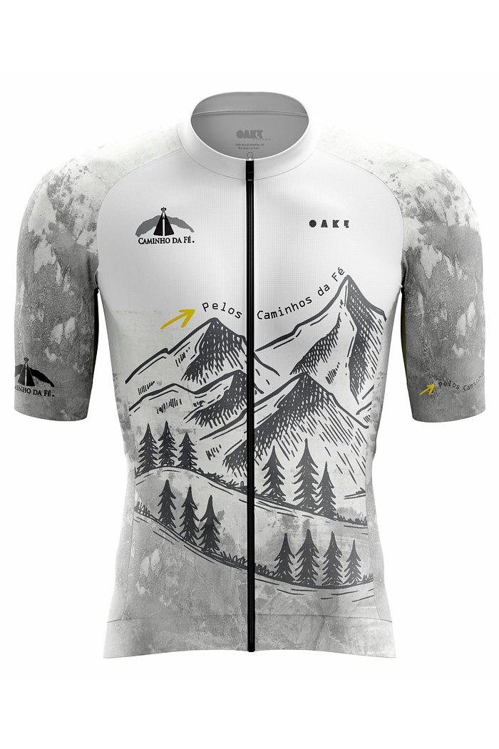 Camisa Ciclismo PRO Pelos Caminhos da Fé - Cinza (2026)
