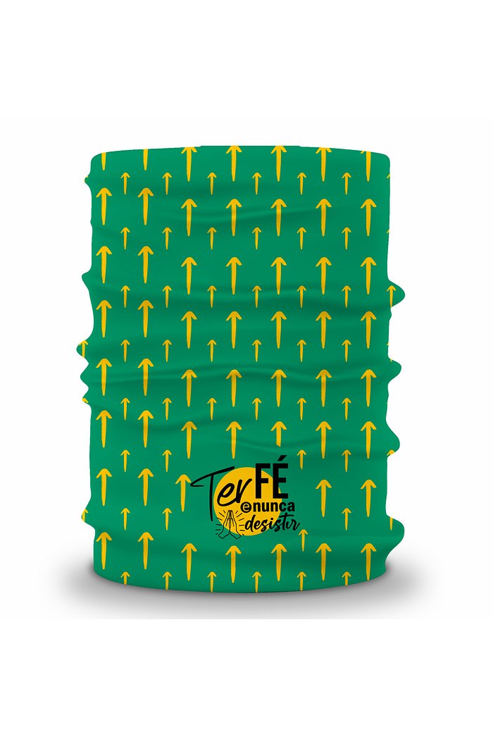 Bandana Tubular Setas Amarelas - Verde