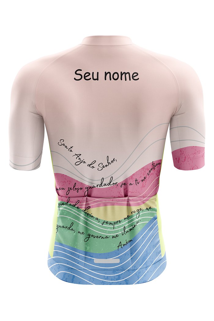Camisa Ciclismo PRO Orações - Santo Anjo Rosa