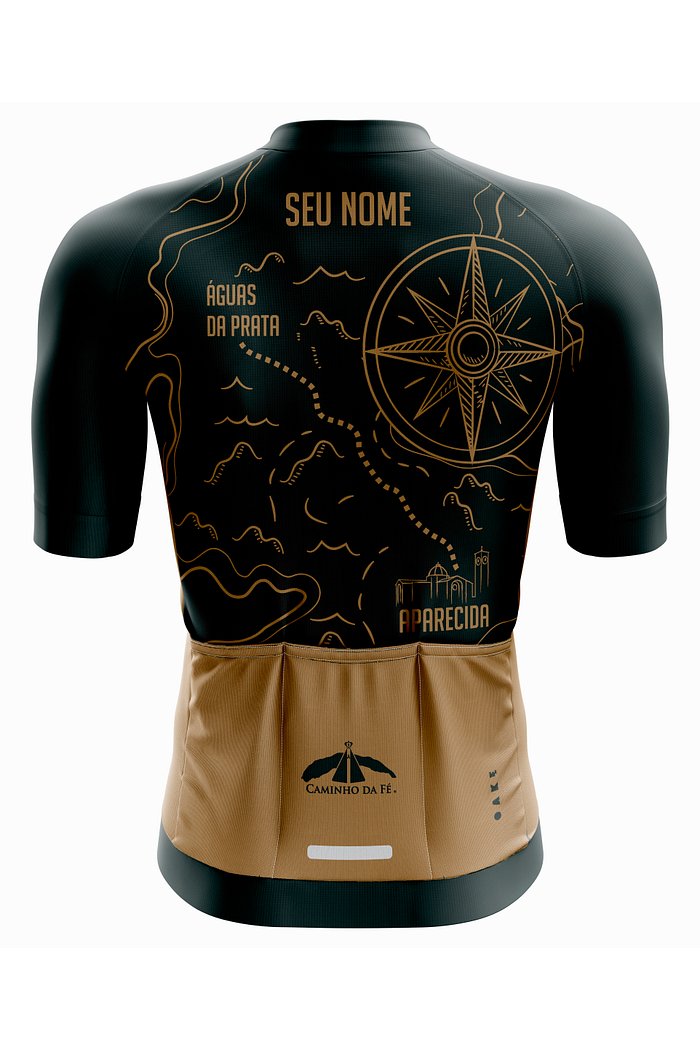 Camisa de Ciclismo Pro Rosas dos Ventos - Verde Escuro