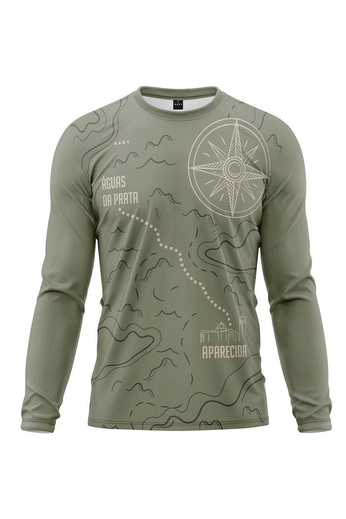 Camiseta Peregrino Rosa dos Ventos - Verde Oliva