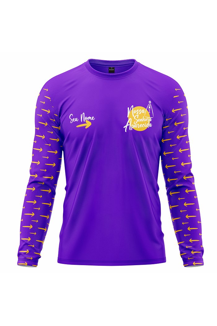 Camiseta Peregrino Setas Amarelas - Roxa