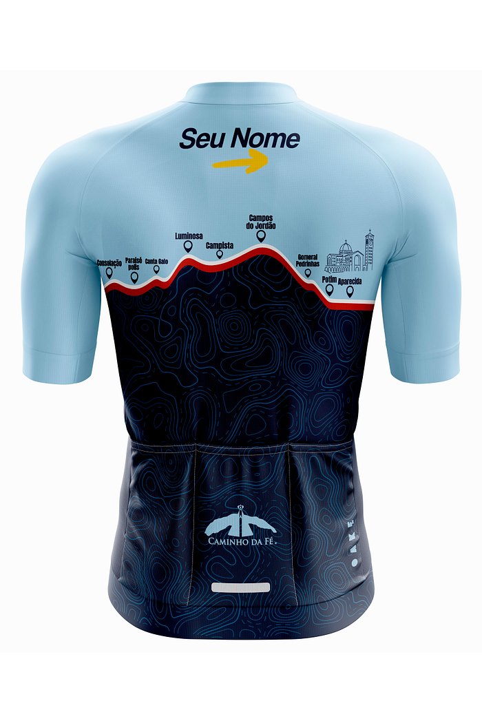 Camisa de Ciclismo Pro - Caminhos Azul Claro (2026)