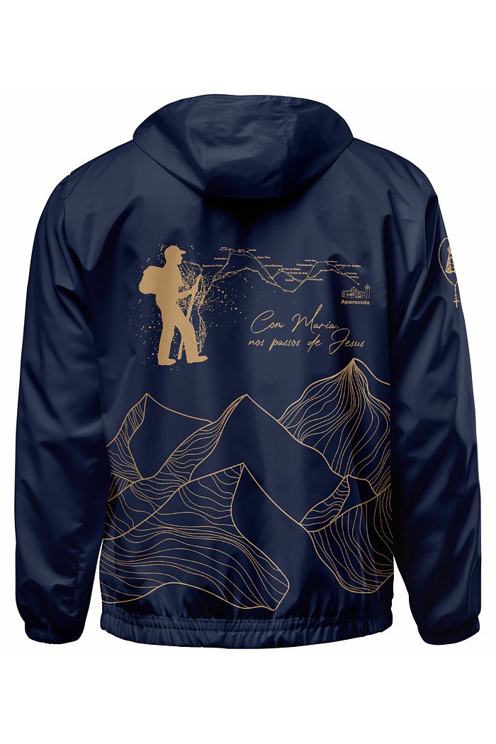 Corta Vento com Capuz Colinas - Azul