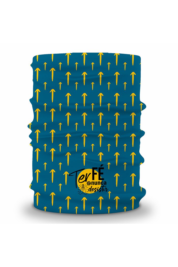 Bandana Tubular Setas Amarelas - Azul