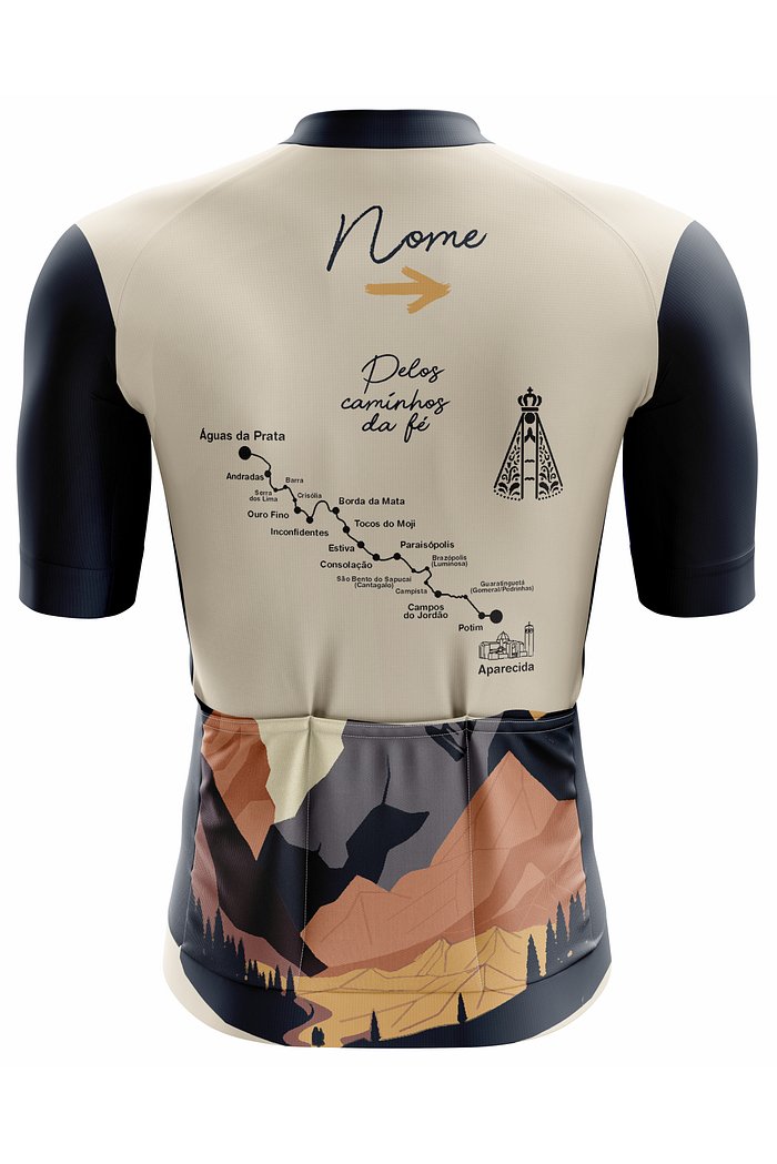 Camisa Ciclismo Modelo Pro - Pelos Caminhos Da Fé