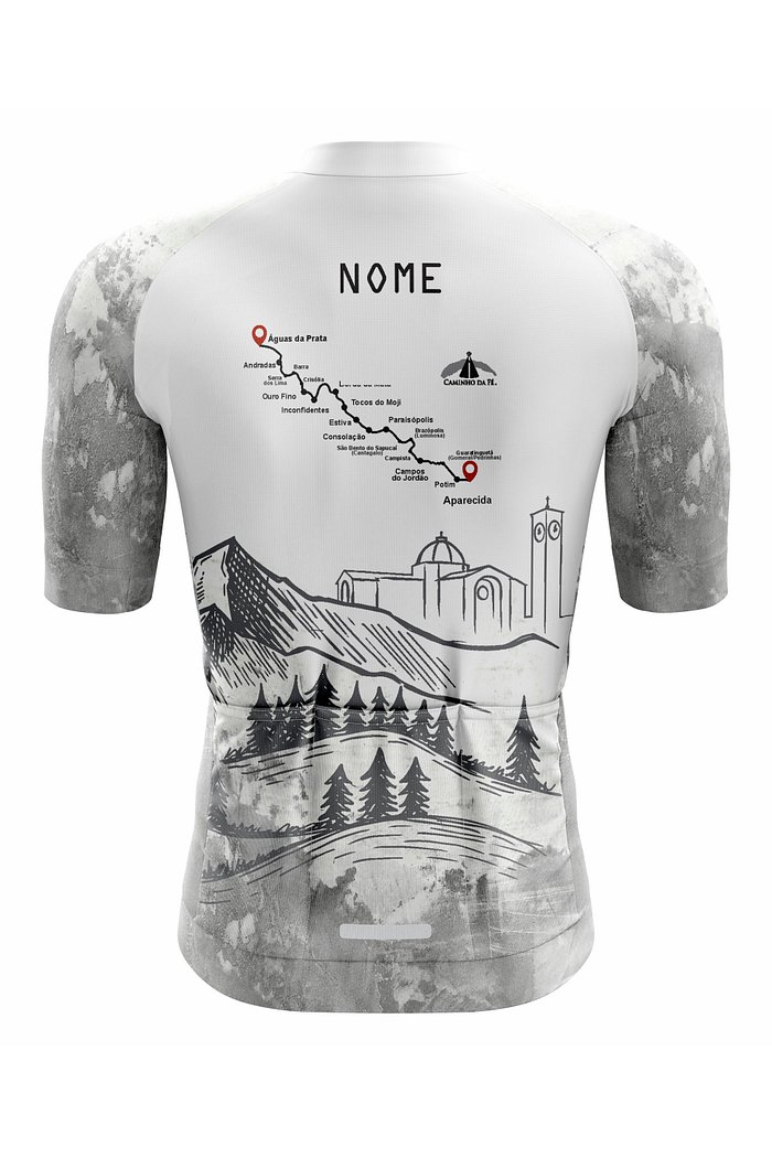 Camisa Ciclismo PRO Pelos Caminhos da Fé - Cinza (2026)