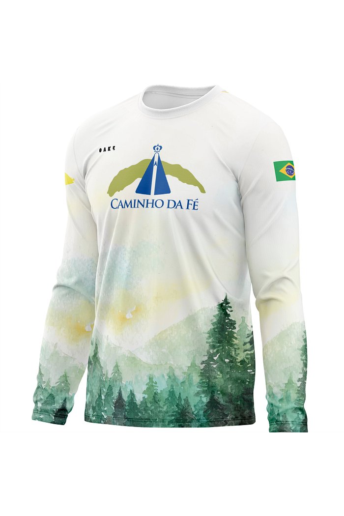 Camiseta Peregrino Caminho da Fé Edição Especial - Modelo 1 OAK.E