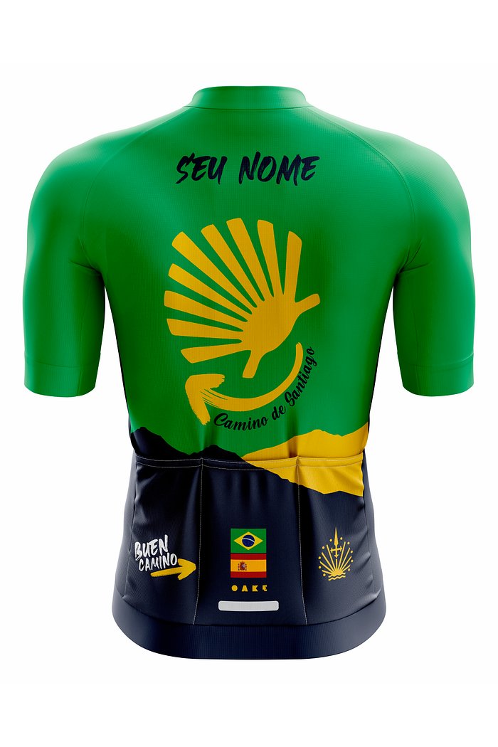 Camisa Ciclismo Pro - Santiago Compostela - Brasil