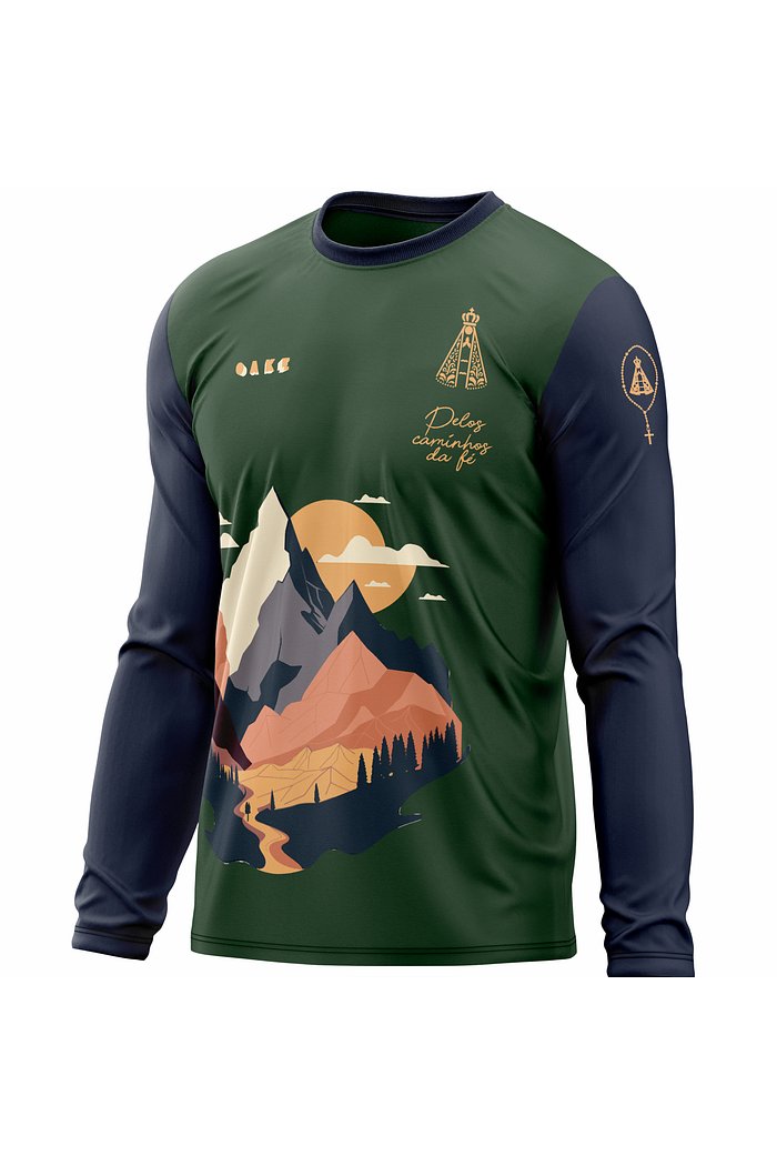 Camiseta Peregrino Pelos Caminhos da Fé - Verde