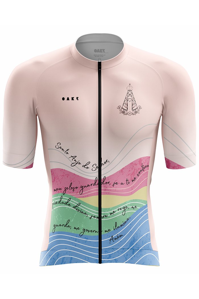 Camisa Ciclismo PRO Orações - Santo Anjo Rosa