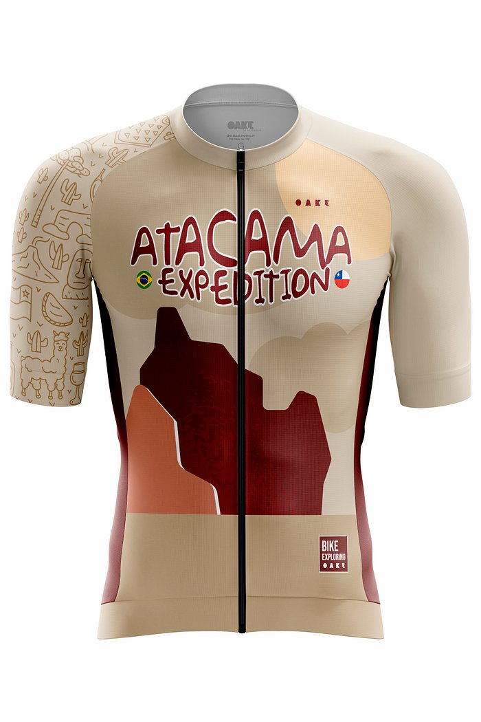 Camisa Ciclismo PRO - Expedições Atacama Bege