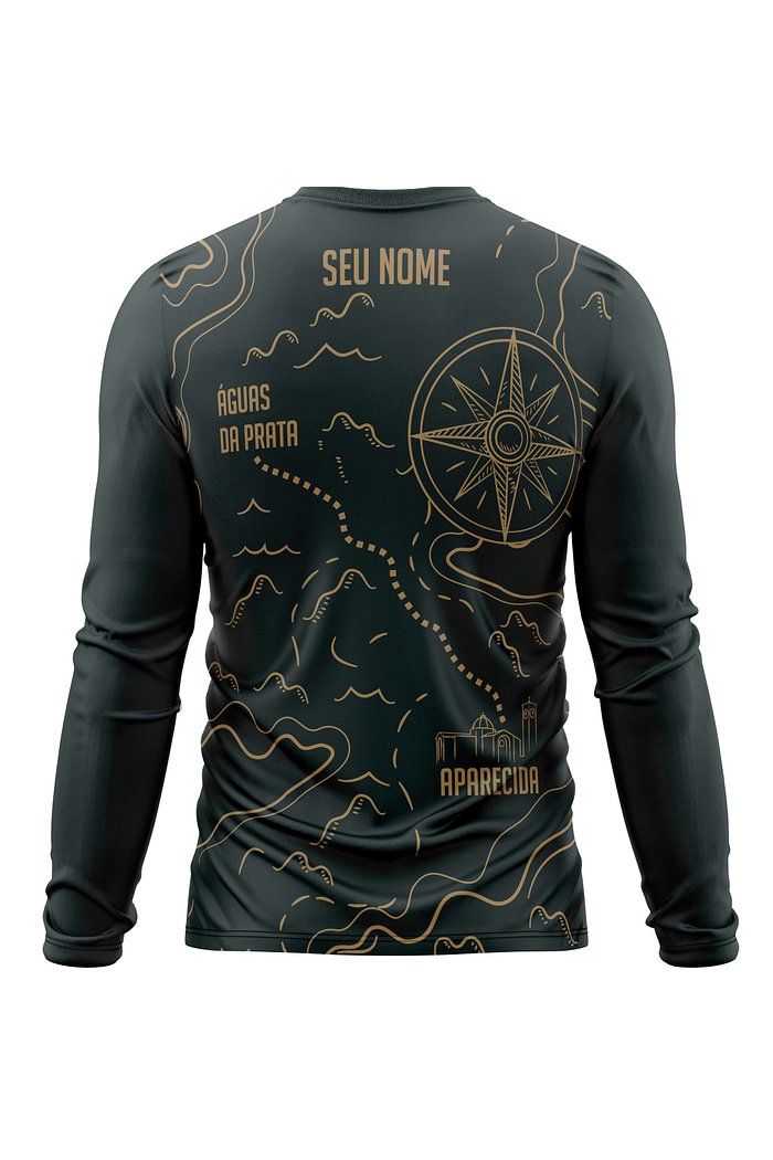 Camiseta Peregrino Rosa dos Ventos - Verde Escuro