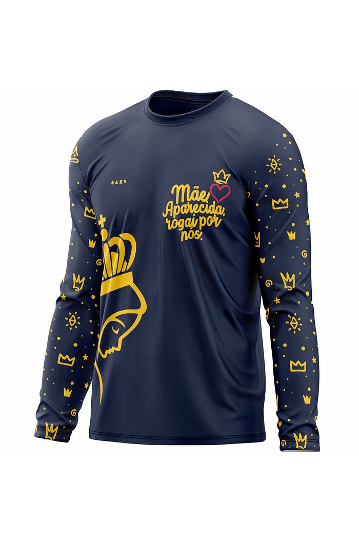 Camiseta Peregrino Mãe Rainha - Azul