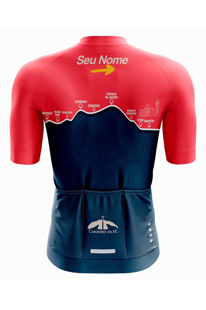 Camisa de Ciclismo Pro - Caminhos Vermelho Cereja (2026)