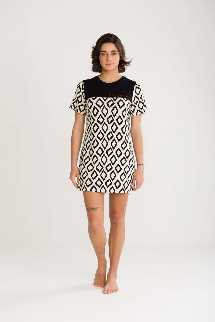 CAMISETÃO FEMININO LOSANGO