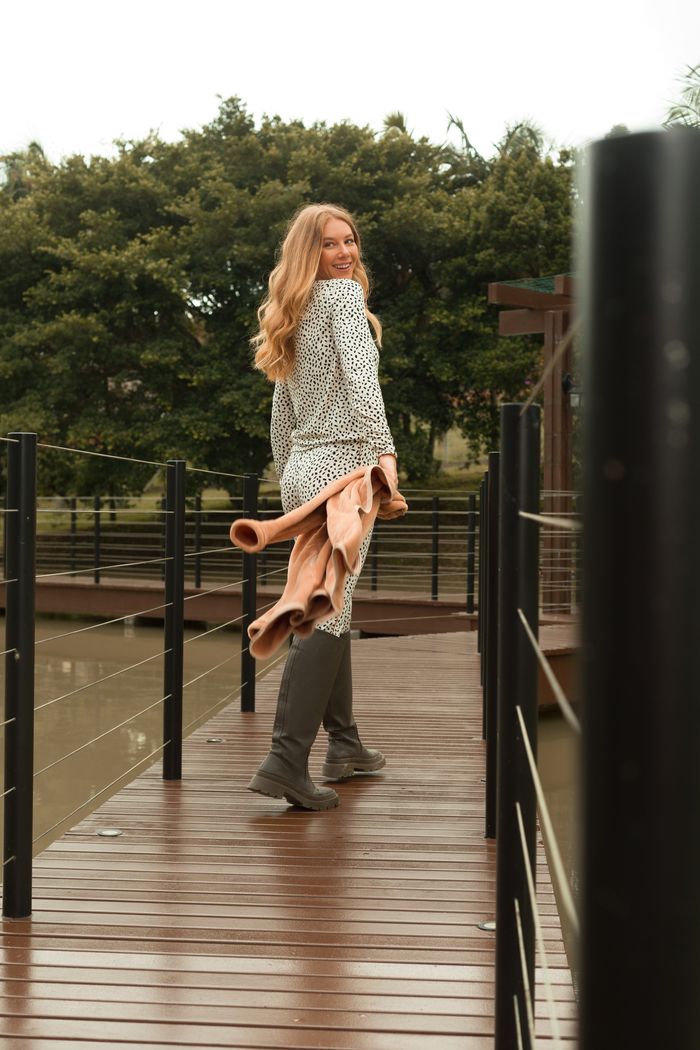 PIJAMA FEMININO MANGA LONGA CANELADO COM ESTAMPA