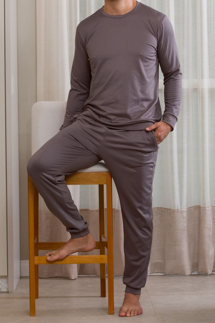 CONJUNTO MASCULINO TERMICO CINZA