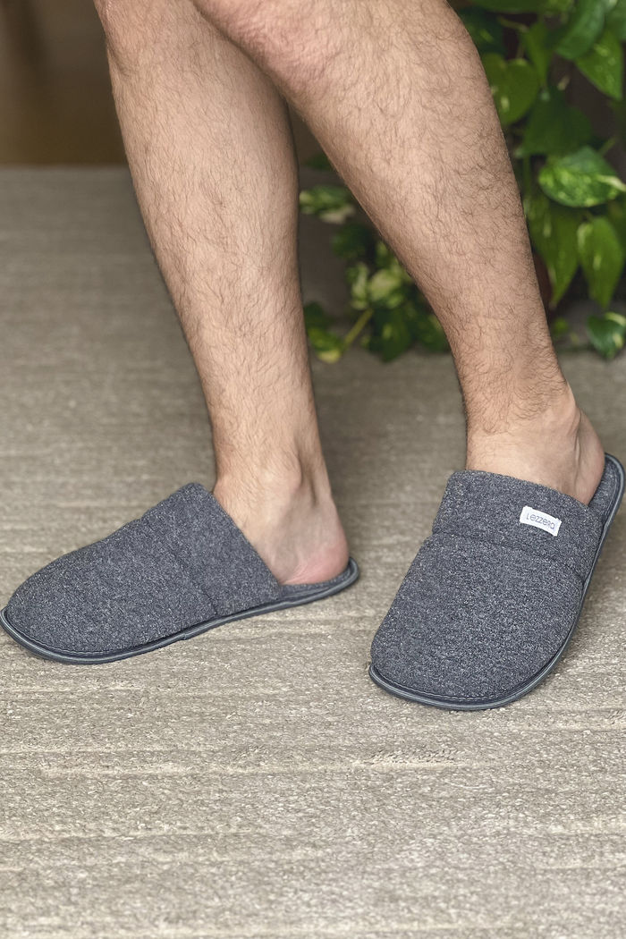 CHINELO PANTUFA CINZA CHUMBO