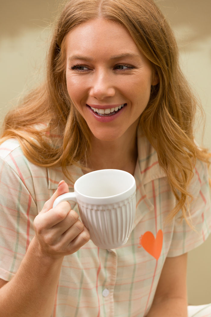 PIJAMA FEMININO ABERTURA FRONTAL XADREZ