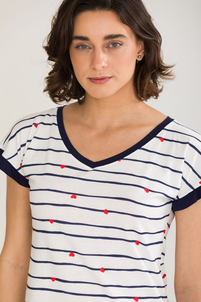 CAMISOLA MANGA CURTA HEART