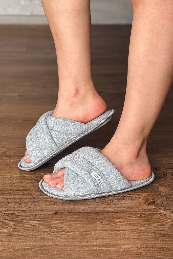 PANTUFA SLIDE TIRA EM X MESCLA