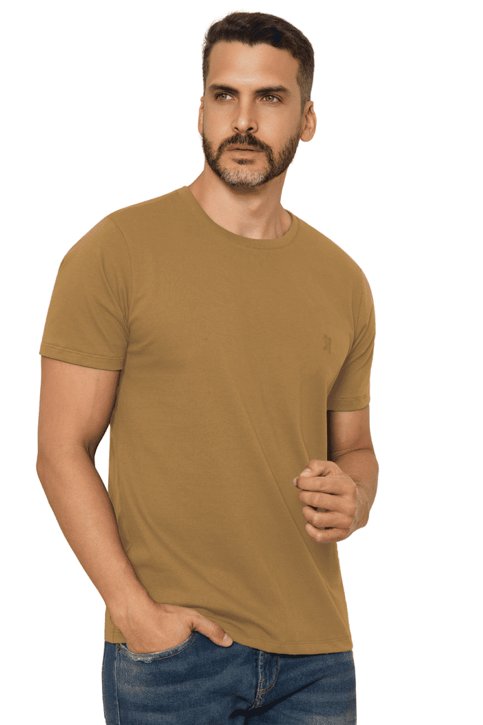 CAMISETA MASCULINA 100% ALGODAO BORDADA - 05735