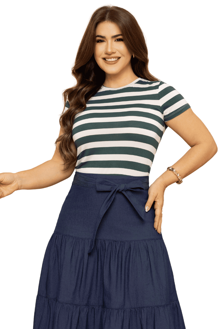 BABYLOOK MALHA LISTRADA COM PLAQUINHA - 05847