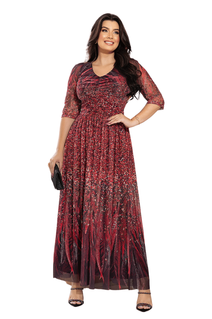 VESTIDO LONGO DE TULE - 13723