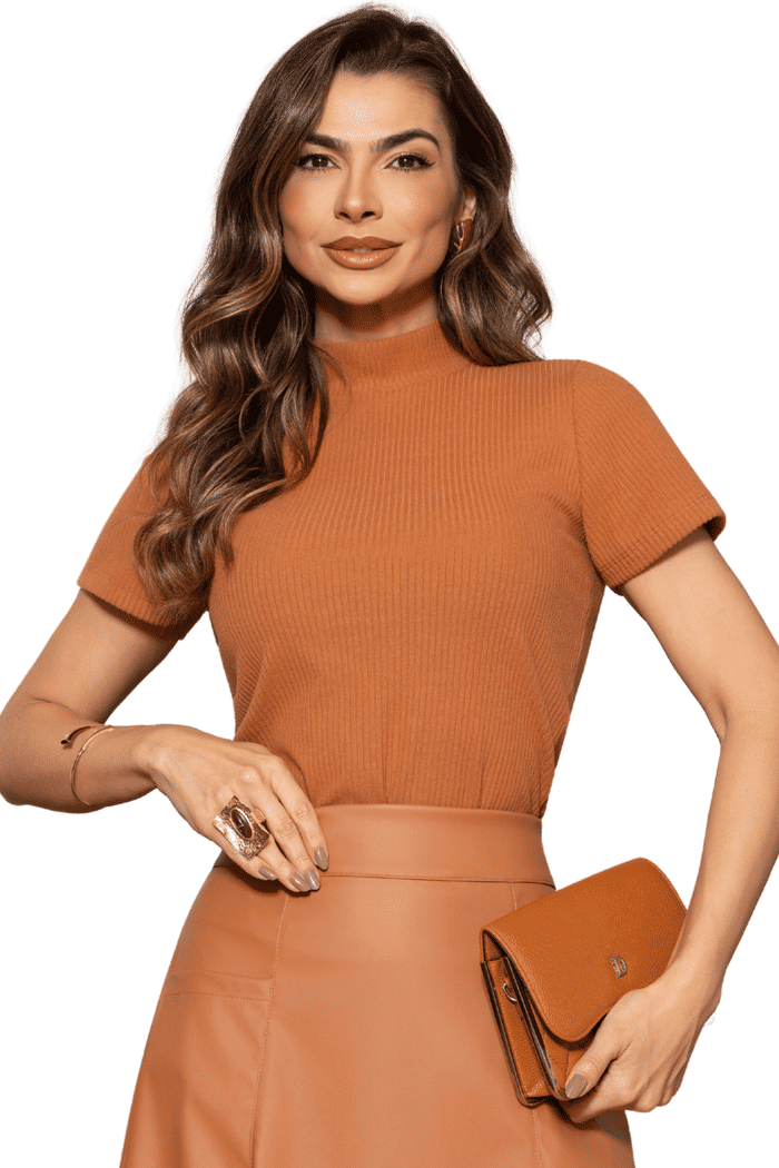 BLUSA RIBANA TOUCH GOLA ALTA - 05874