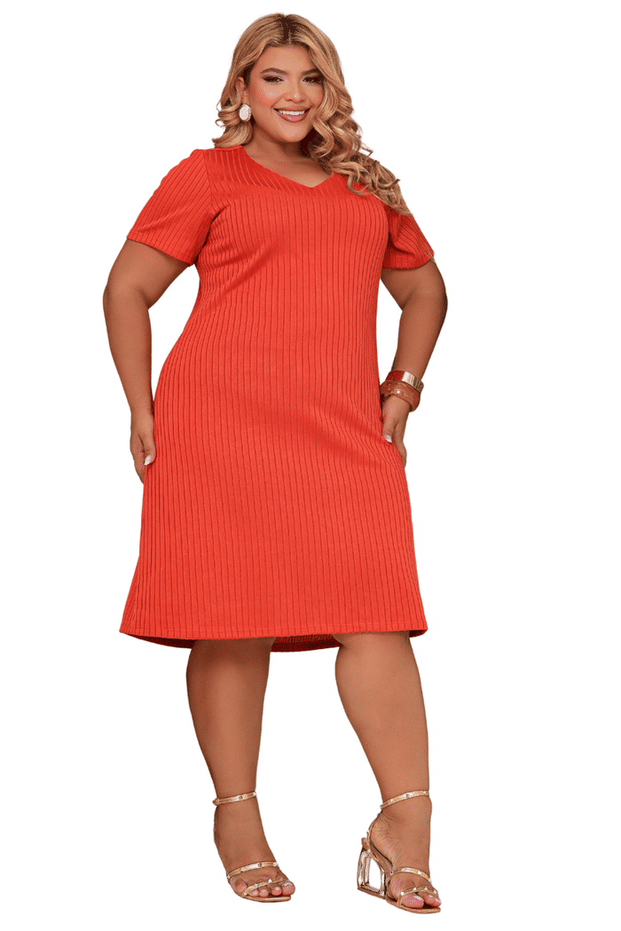 VESTIDO PLUS MALHA TRICO - 14547
