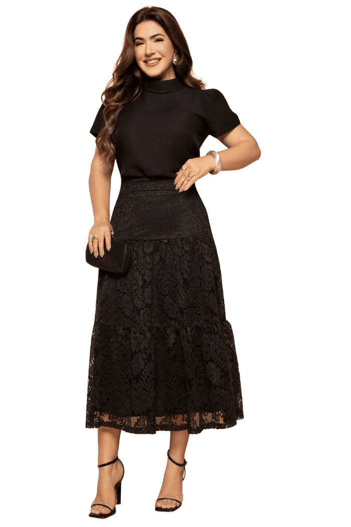 CONJUNTO BLUSA COM SAIA 3 MARIAS - 04622