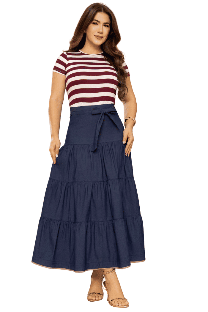 SAIA JEANS MID COM MARIAS E VIVO NA BARRA - 06207