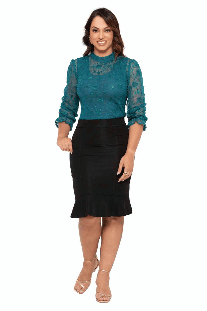 BLUSA TULE BORDADO - 05510