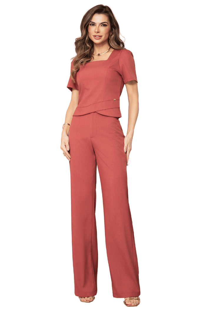 CONJUNTO LORO PIANA CROPET E CALCA - 04648