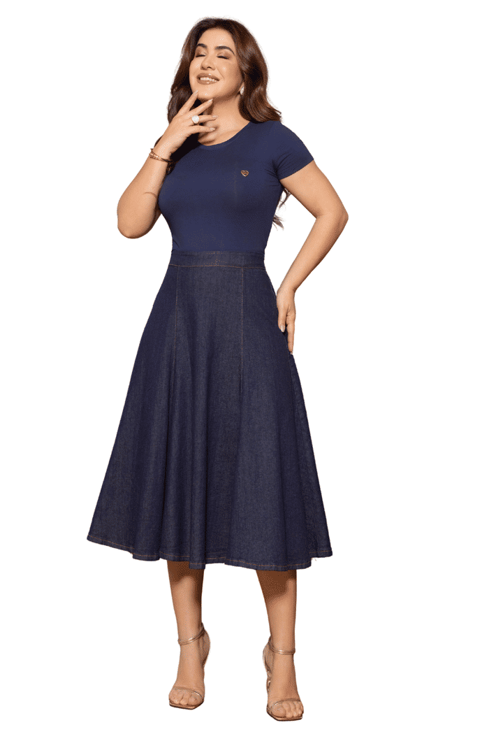 SAIA JEANS MID COM FAIXA - 06230