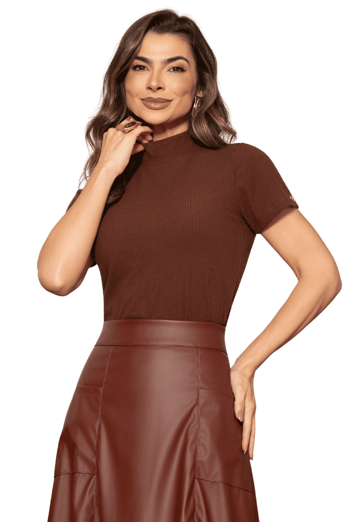 BLUSA RIBANA TOUCH GOLA ALTA - 05874