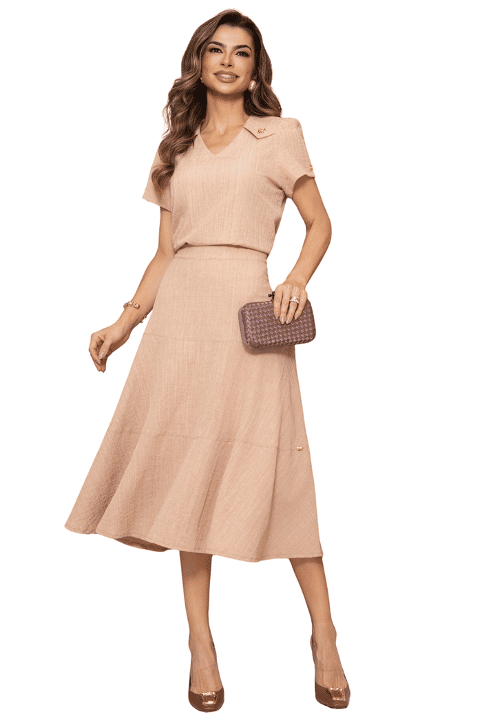 SAIA LINEN FLUID COM FAIXA E PONTEIRA - 06178