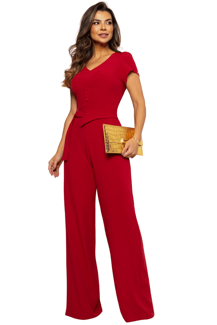 MACACAO CREPE BALI COM FIVELA E BOTOES - 76078