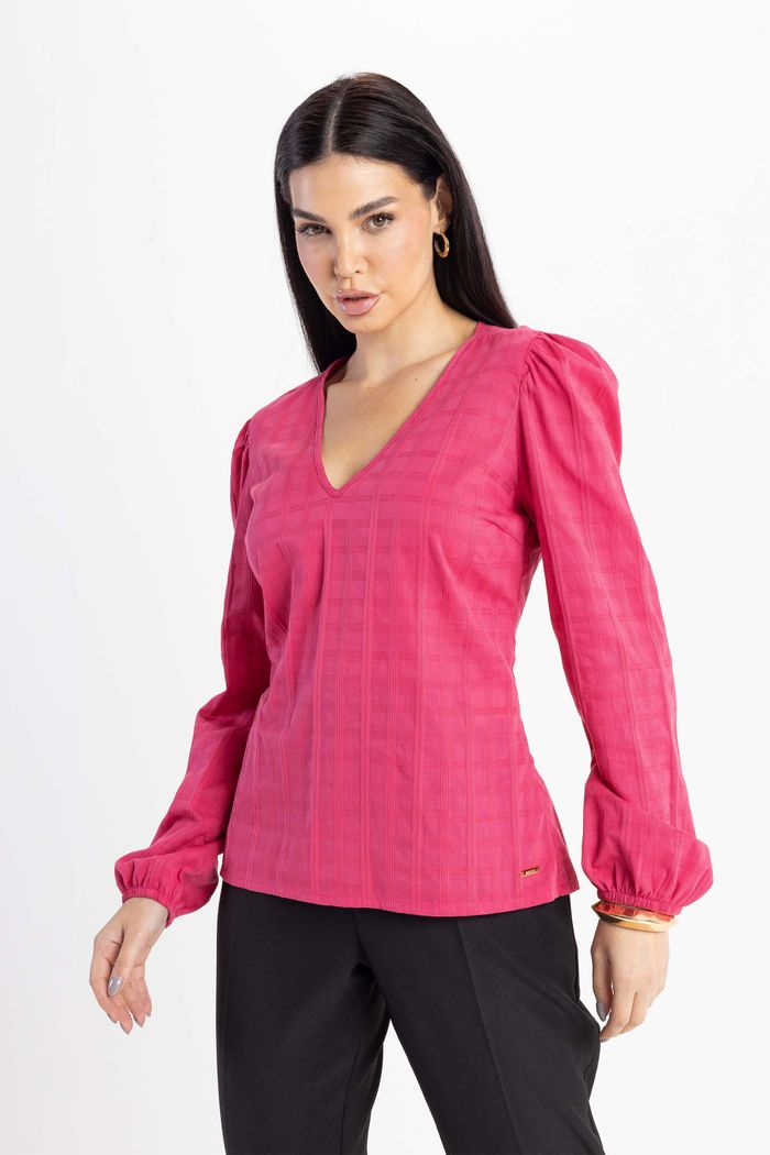 Blusa Manga Longa Bufante