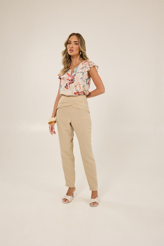 Blusa Manga Curta Estampa Exclusiva