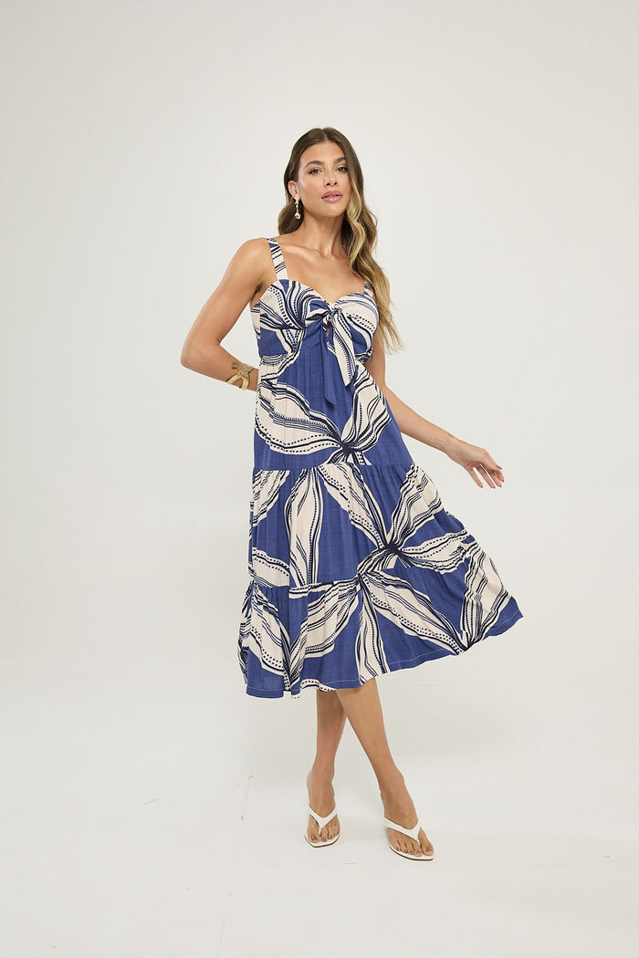 Vestido Midi Estampado